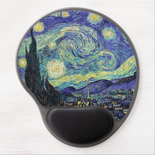 Starry Night by van Gogh Gel Mouse Pad