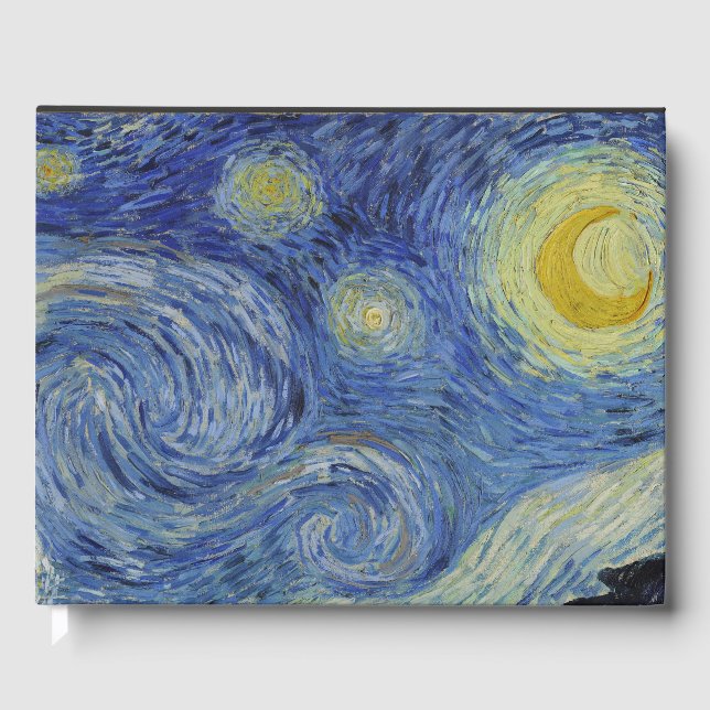 "Starry Night" by Van Gogh Guest Book (Front)