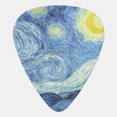 Starry Night By Van Gogh Guitar Pick