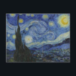 "Starry Night" by Van Gogh Holiday Postcard<br><div class="desc">This design features a very high resolution unaltered and unedited reproduction of Van Gogh's famous "Starry Night" painting.</div>