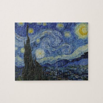 "starry Night" By Van Gogh Jigsaw Puzzle by decodesigns at Zazzle
