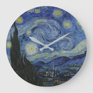 "Starry Night" by Van Gogh Large Clock