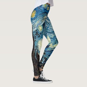 Starry Night By Van Gogh Leggings by LilithDeAnu at Zazzle