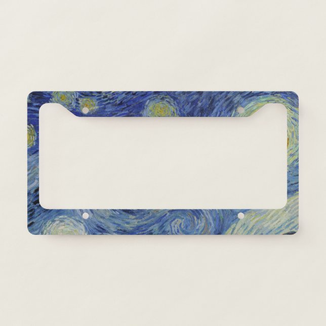 "Starry Night" by Van Gogh License Plate Frame (Front)