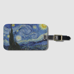 "Starry Night" by Van Gogh Luggage Tag