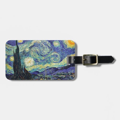 Starry Night by van Gogh Luggage Tag
