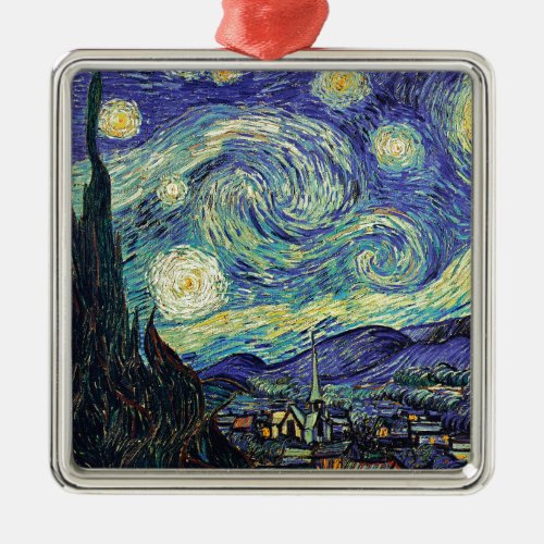 Starry Night by van Gogh Metal Ornament
