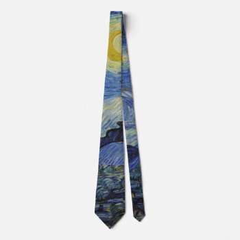 "starry Night" By Van Gogh Neck Tie by decodesigns at Zazzle