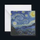 "Starry Night" by Van Gogh Note Card<br><div class="desc">This design features a very high resolution unaltered and unedited reproduction of Van Gogh's famous "Starry Night" painting.</div>