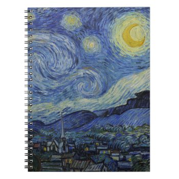 "starry Night" By Van Gogh Notebook by decodesigns at Zazzle