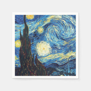 Starry Night by Van Gogh Paper Napkins