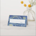 "Starry Night" by Van Gogh Place Card<br><div class="desc">This design features a very high resolution unaltered and unedited reproduction of Van Gogh's famous "Starry Night" painting.</div>