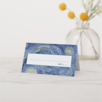 "starry Night" By Van Gogh Place Card by decodesigns at Zazzle