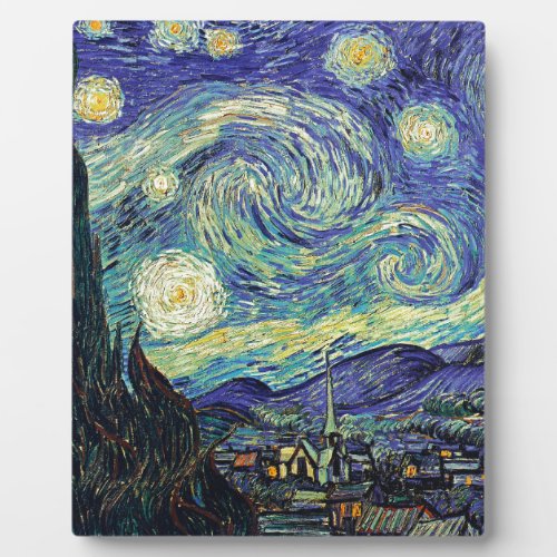 Starry Night by van Gogh Plaque