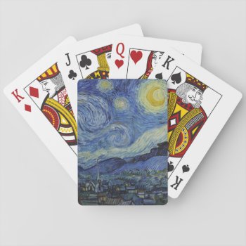 "starry Night" By Van Gogh Playing Cards by decodesigns at Zazzle