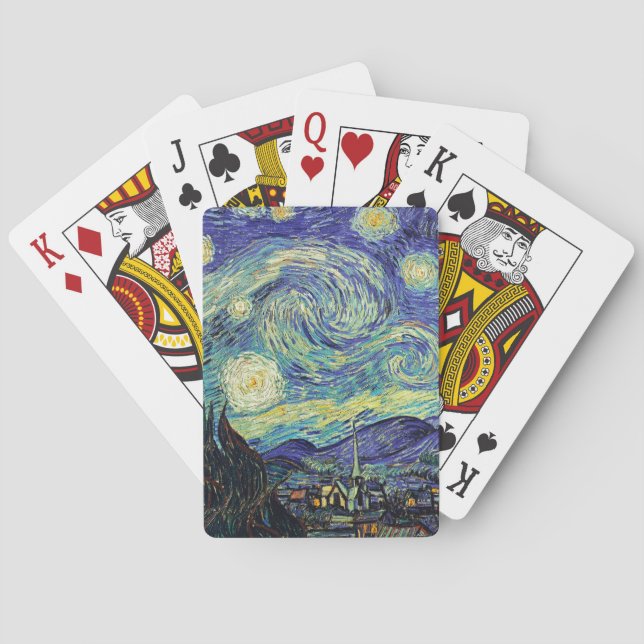Starry Night by van Gogh Poker Cards (Back)