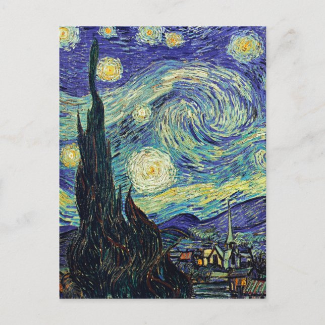 Starry Night by van Gogh Postcard (Front)
