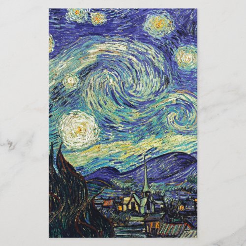 Starry Night by van Gogh Stationery