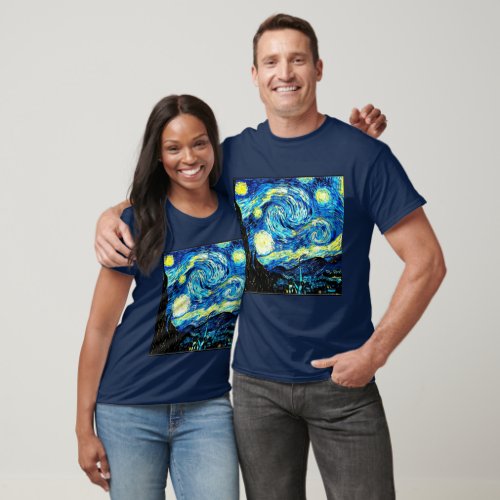 Starry Night by Van Gogh T_Shirt