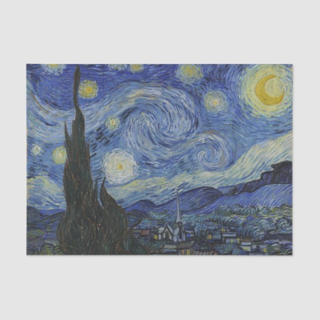 "Starry Night" by Van Gogh Tissue Paper (Front)