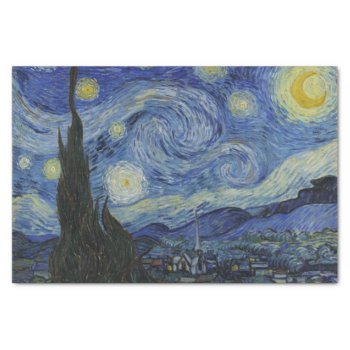 "starry Night" By Van Gogh Tissue Paper by decodesigns at Zazzle
