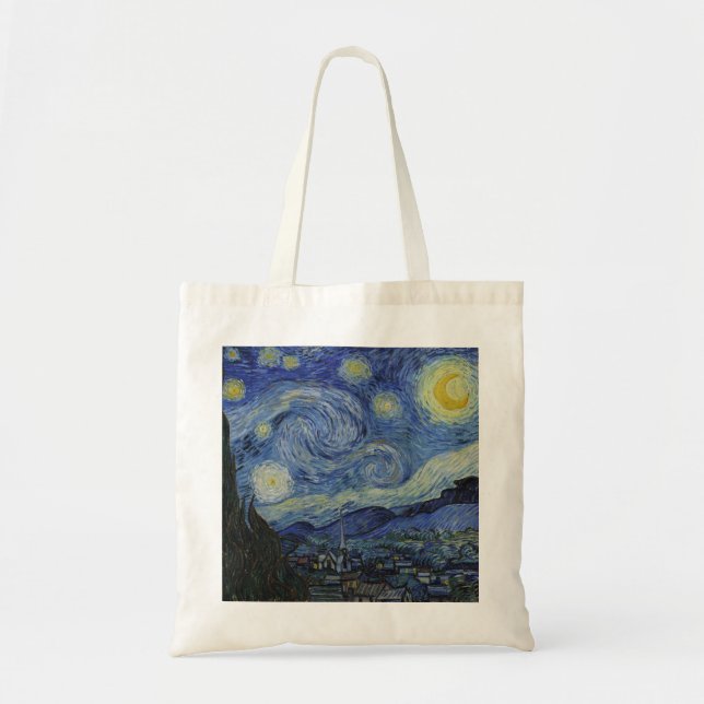 "Starry Night" by Van Gogh Tote Bag (Front)