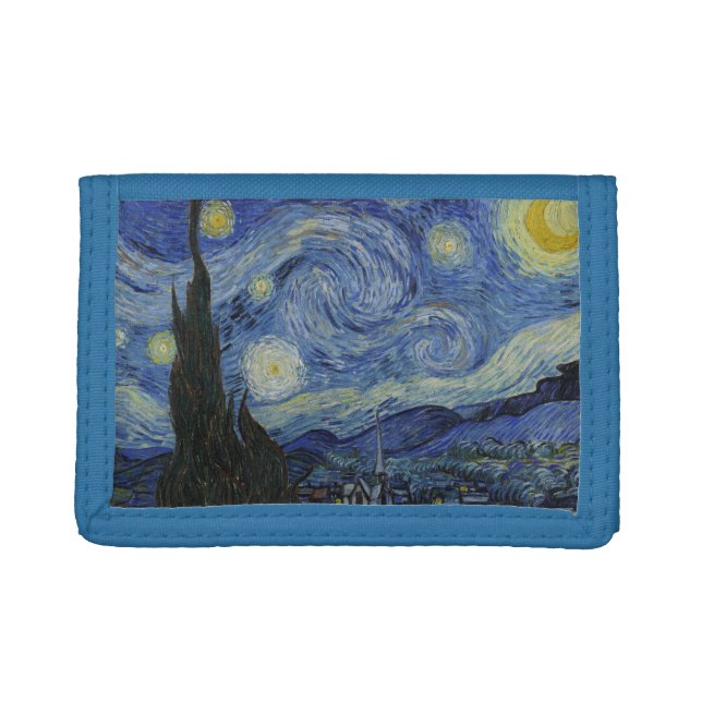 "Starry Night" by Van Gogh Trifold Wallet (Front)