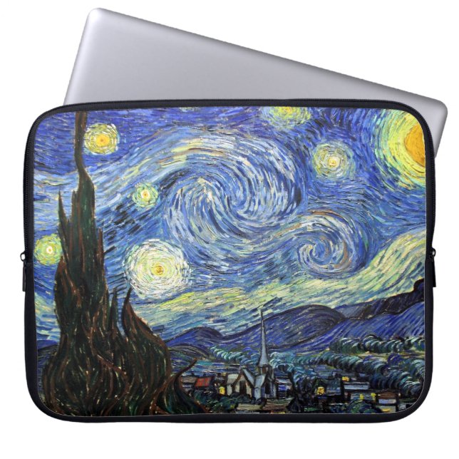 Starry Night By Vincent Van Gogh 1889 Laptop Sleeve (Front)