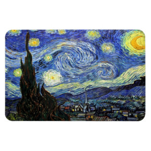 Starry Night By Vincent Van Gogh 1889 Magnet