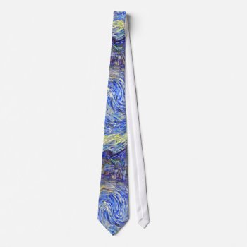 Starry Night By Vincent Van Gogh 1889 Neck Tie by EndlessVintage at Zazzle