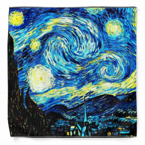 Starry Night by Vincent van Gogh Bandana