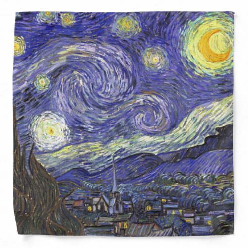 Starry Night by Vincent van Gogh Bandana