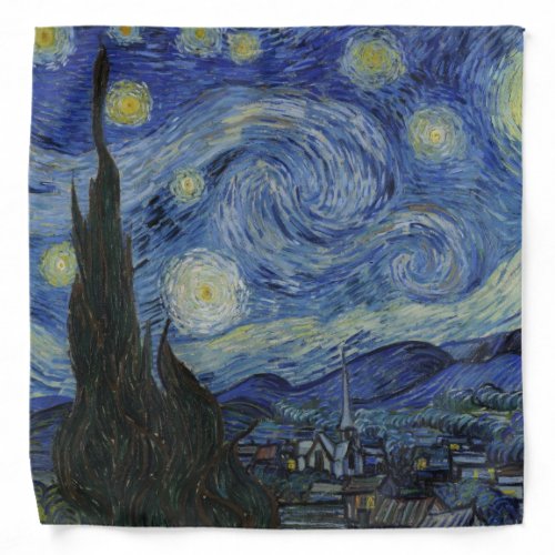 Starry Night by Vincent Van Gogh Bandana
