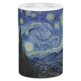 Van Gogh Starry Night Bath Accessory Sets Zazzle Starry Night By Vincent Van Gogh Bathroom Set
