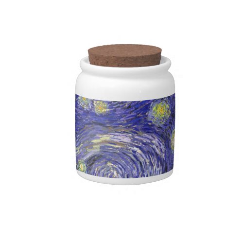Starry Night by Vincent van Gogh Candy Jar
