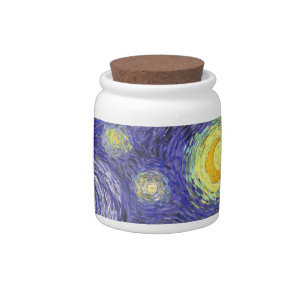 Starry Night by Vincent van Gogh Candy Jar