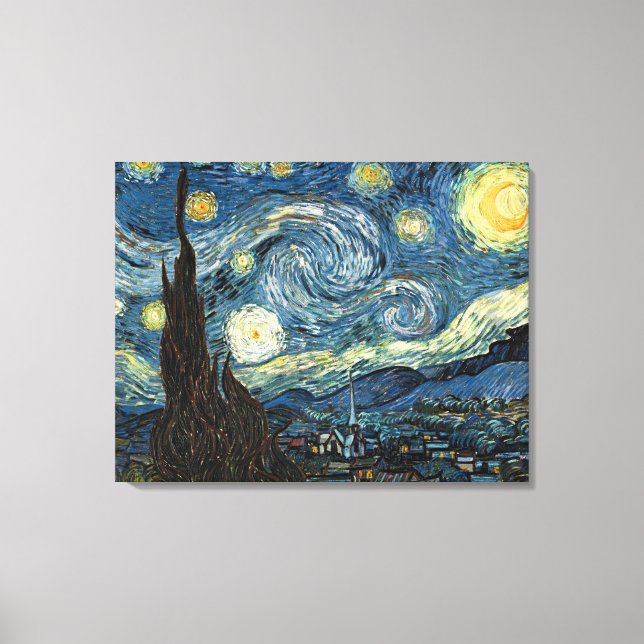Starry Night by Vincent van Gogh Canvas Print (Front)