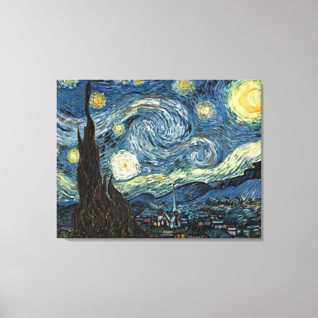 Starry Night by Vincent van Gogh Canvas Print (Front)