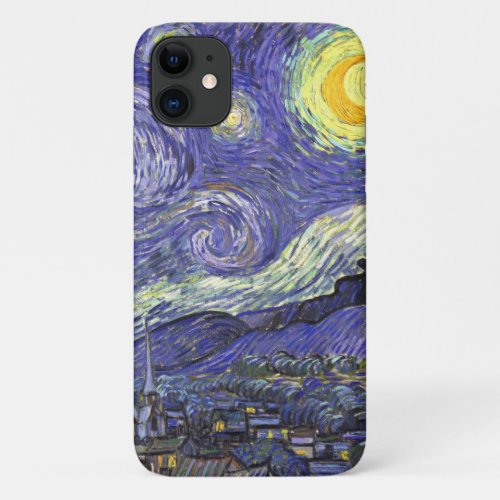 Starry Night by Vincent van Gogh iPhone 11 Case