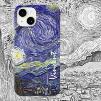 Starry Night By Vincent Van Gogh Case-mate Iphone 14 Case by VanGogh_Gallery at Zazzle