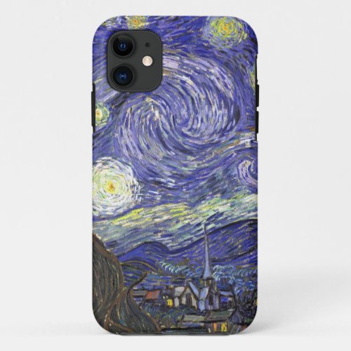 Starry Night by Vincent van Gogh iPhone 11 Case