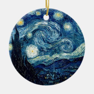 Starry Night By Vincent Van Gogh Ceramic Ornament