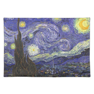 Starry Night by Vincent van Gogh Cloth Placemat