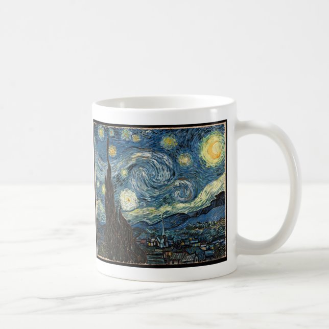 Starry Night by Vincent Van Gogh Coffee Mug (Right)