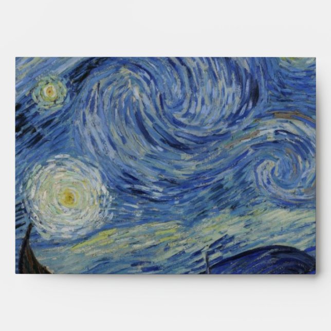 Starry Night by Vincent Van Gogh Envelope (Front)