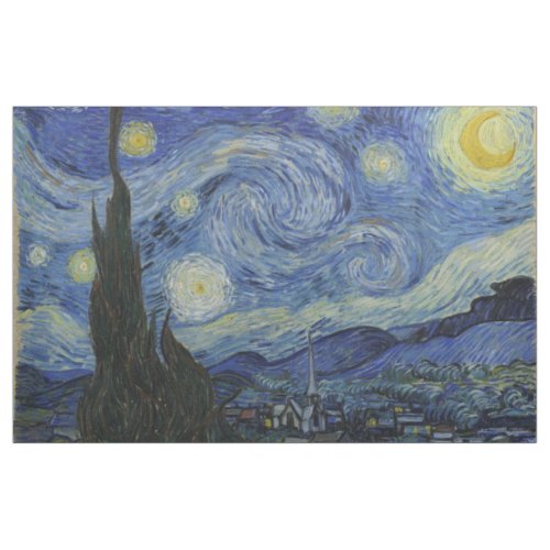 Starry Night by Vincent Van Gogh Fabric