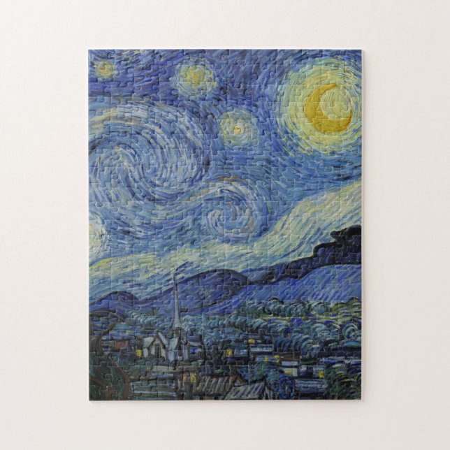 Starry Night by Vincent Van Gogh / famous art Jigsaw Puzzle (Vertical)