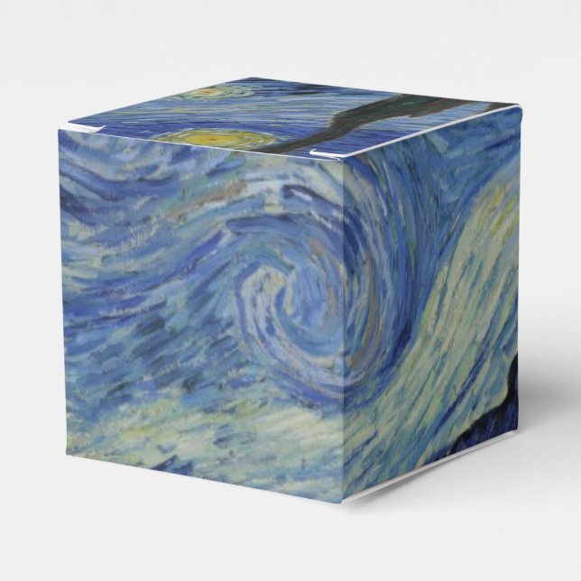 Starry Night by Vincent Van Gogh Favor Boxes (Front Side)