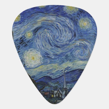Starry Night By Vincent Van Gogh Guitar Pick
