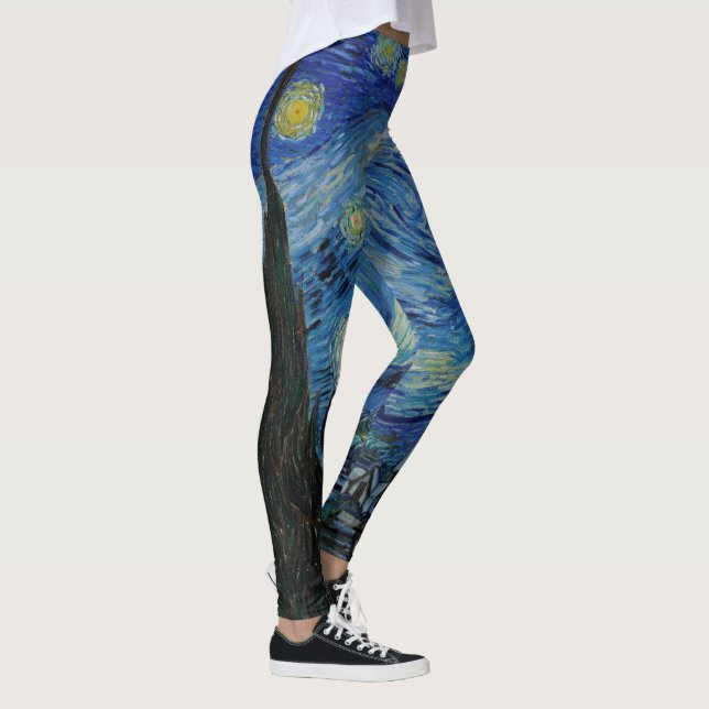 Starry Night by Vincent Van Gogh Leggings (Right)